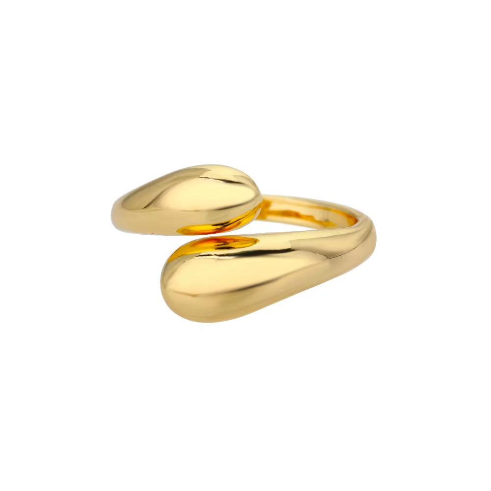 Fashion Star Rings for Women Stainless Steel Gold Color Zircon round Irregular Adjustable Ring Femme Wedding Jewelry Gift Bff